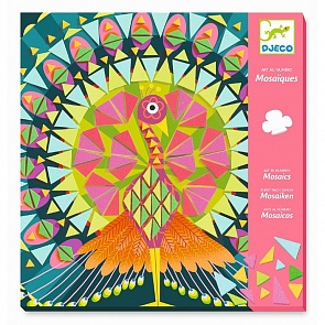 Мозаика Птицы, с наклейками (Djeco, 08888)